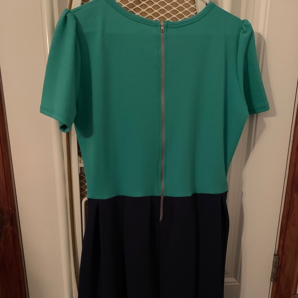 Like New Teal and Navy Dress